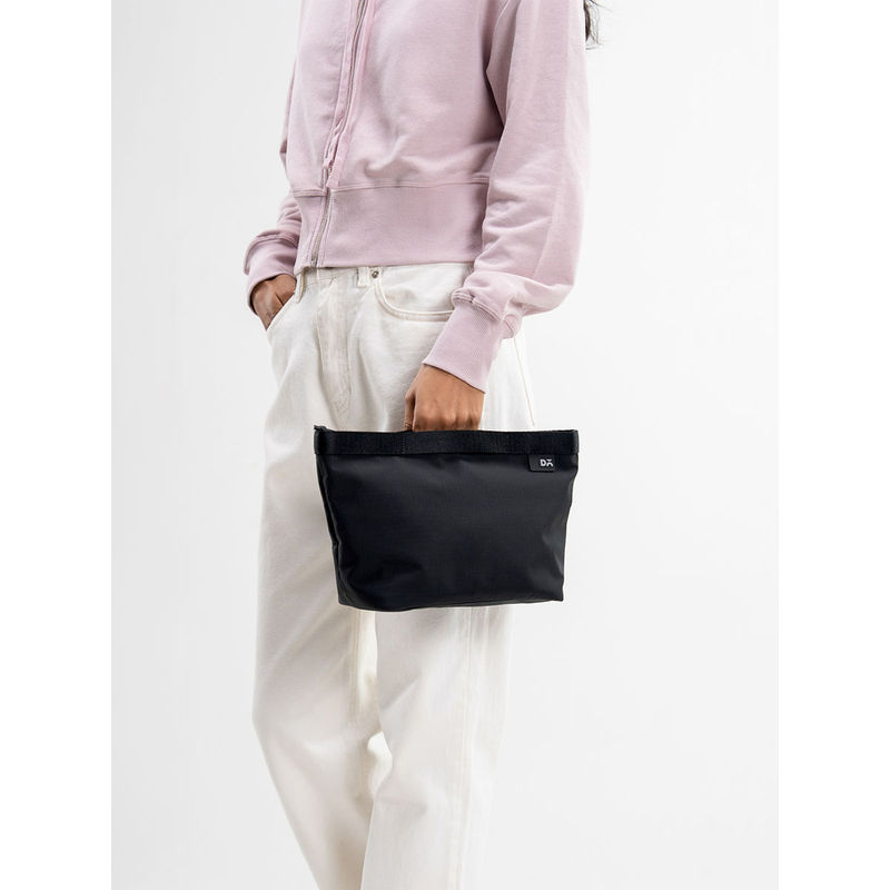 DailyObjects Unisex Solid Basalt Pivot Carry All Pouch (L)