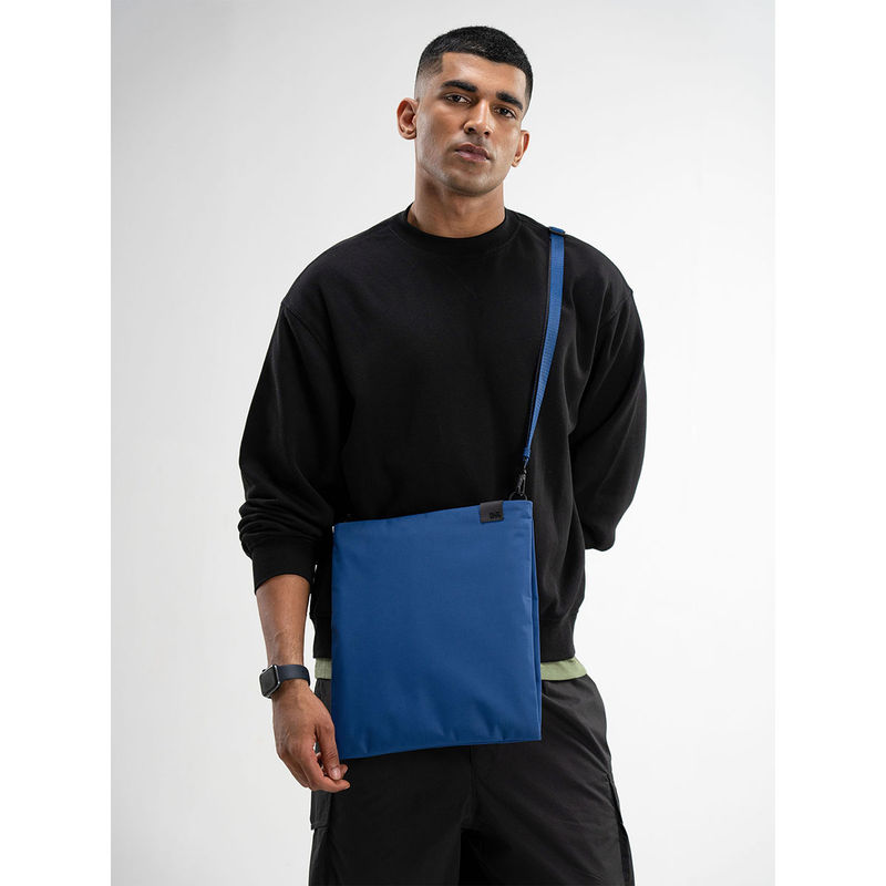 DailyObjects Unisex Solid Lagoon Pivot Expandable Sling Bag (S)