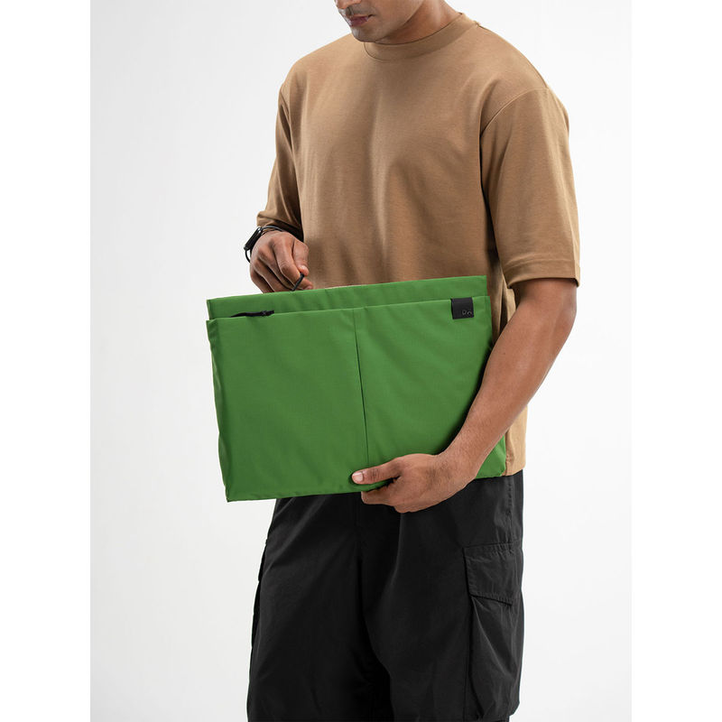 DailyObjects Unisex Solid Seagrass Pivot Laptop Sleeve (M)