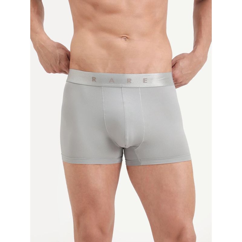 Rare Rabbit Grey Soft Nylon Stretch Trunks (S)