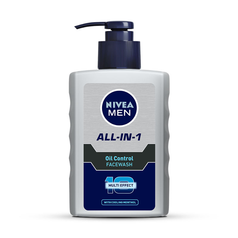 NIVEA Men All-IN-1 Oil Control Face Wash with 10x Multi Effect