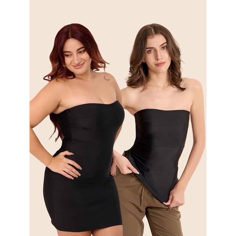 The Active Story Black Shaping Bundle- Strapless Duo (Pack of 2) (XS)