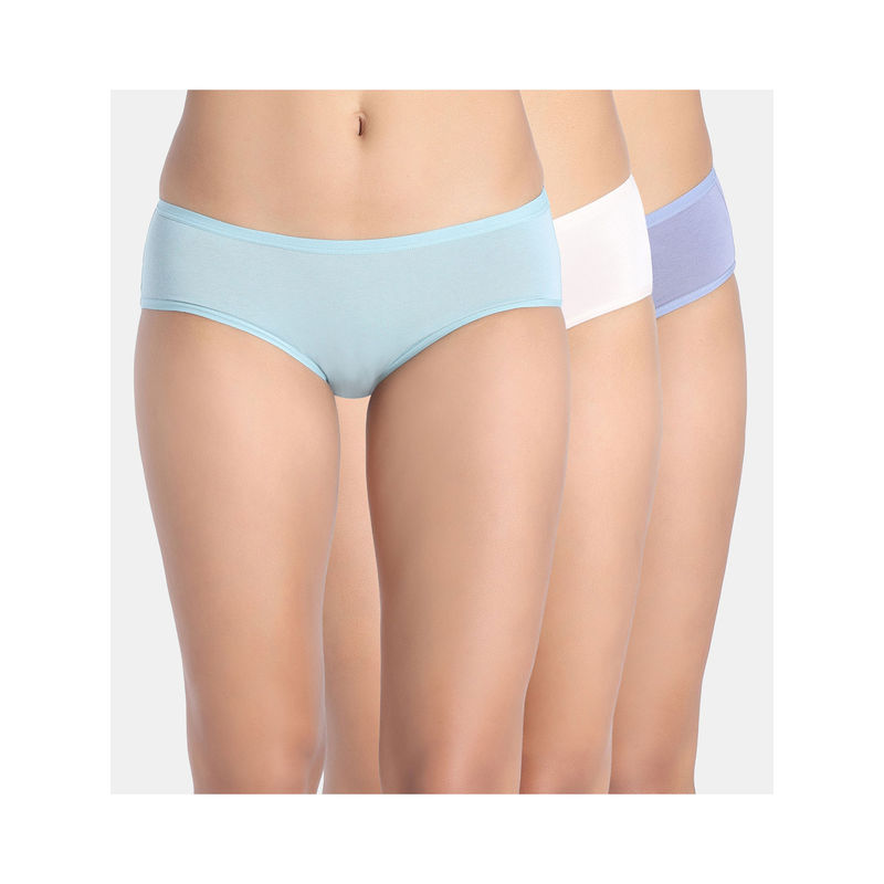Zivame Low Rise Full Coverage Hipster Panty Multi-Color (Pack of 3) (XL)
