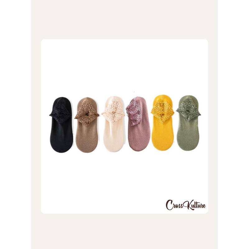 Buy CrossKulture Colours Netted Socks (Pack of 6) Online