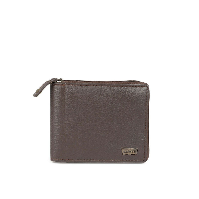 Levi's Men Bifold Leather Zipper Brown Wallet: Buy Levi's Men Bifold  Leather Zipper Brown Wallet Online at Best Price in India | Nykaa