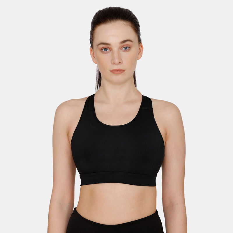Zivame Nouveau Soft Back Open Sports Bra with Removable Padding