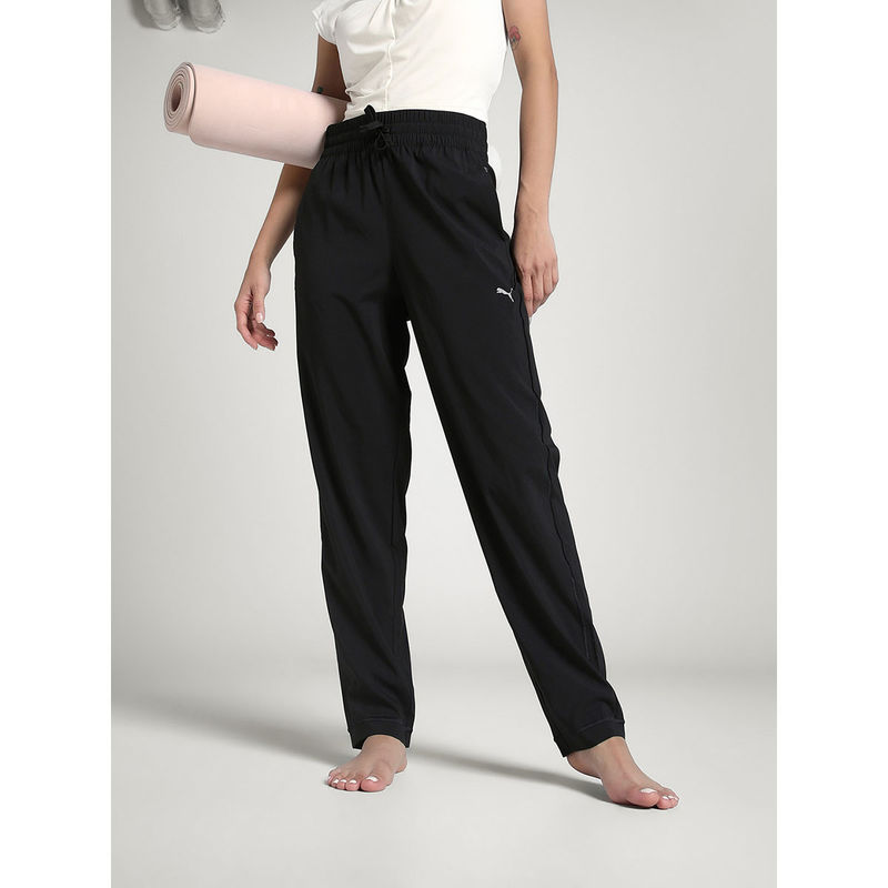 Puma Women Studio Foundation Woven Black Trackpant (S)