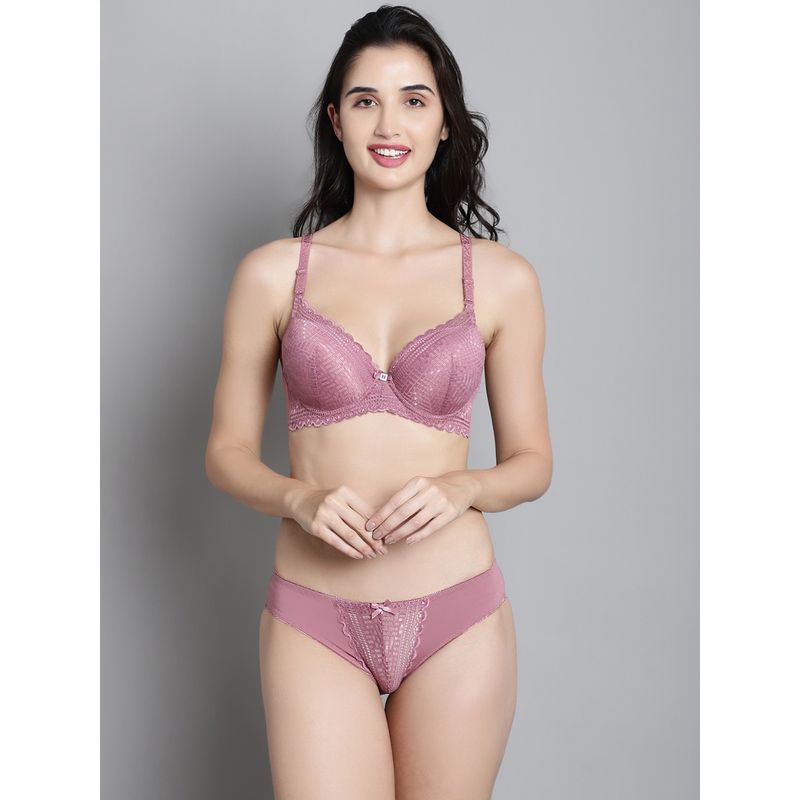 Makclan Fashionably Irresistible Lace Bra-Underwear (Set of 2) (34C)