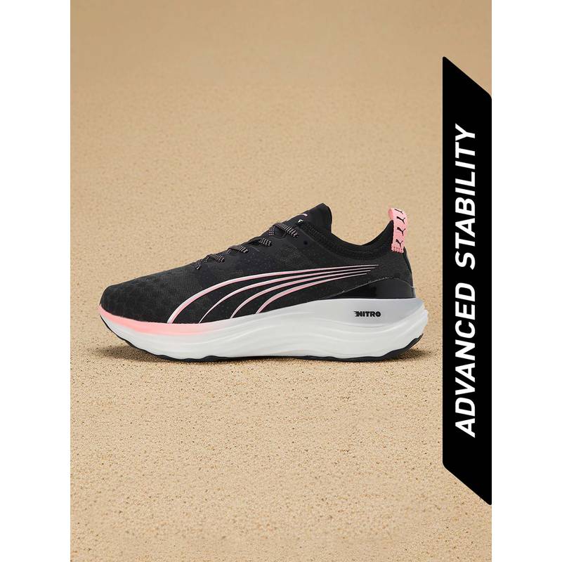 Puma ForeverRun Nitro Women's Black Running Shoes (UK 3.5)