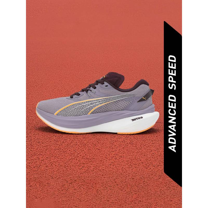Puma Deviate NITRO 3 Women Purple Running Shoes (UK 3.5)