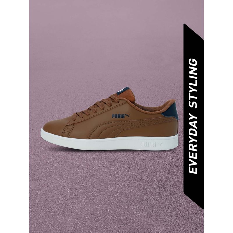 Puma Smashic Unisex Brown Sneakers (UK 8)