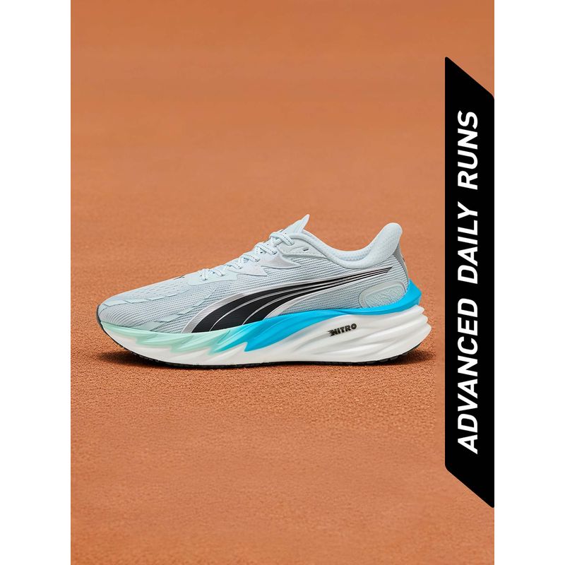 Puma Velocity NITRO 4 Men Blue Running Shoes (UK 6)