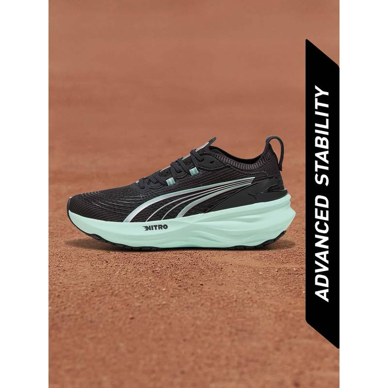 Puma ForeverRun NITRO 2 Women Black Running Shoes (UK 4.5)