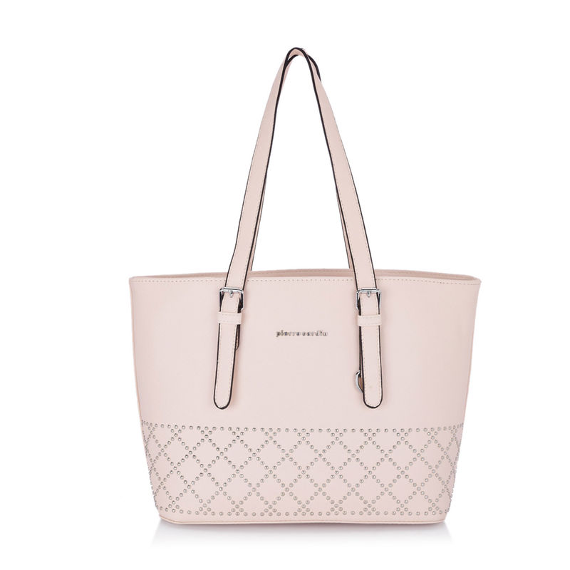 Buy Pierre Cardin Bags Pink Embellished Tote Bag Online