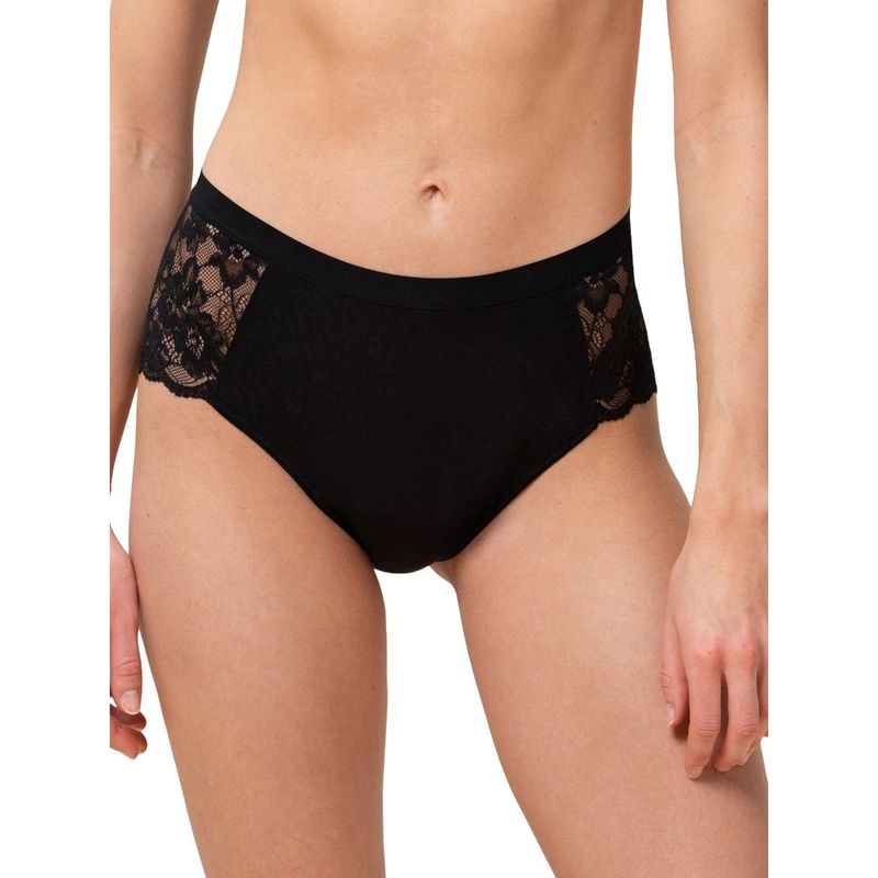 Triumph Heavy Flow Natural Fabric Susutainable Period Freedom Brief Black (XS)