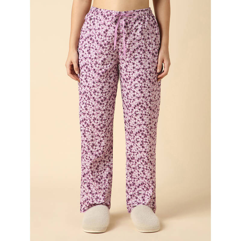 Van Heusen Women Printed Functional Pocket Ultra Soft Lounge Pyjama (XL)