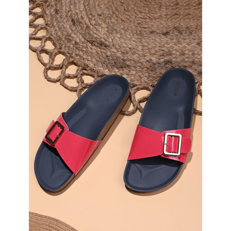 ROCIA By Regal Pink Women Patent Sandals (EURO 36)