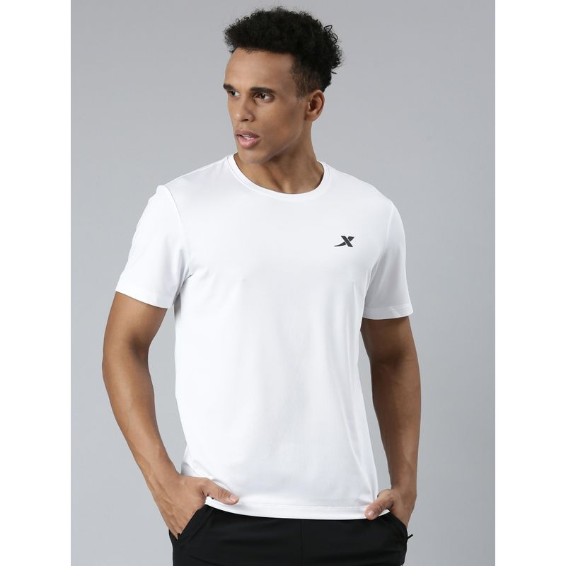 Xtep White Short Sleeves T-Shirt for Men (S)