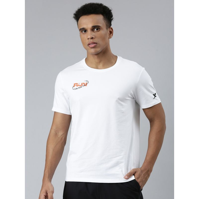 Xtep White Short Sleeves T-Shirt for Men (S)