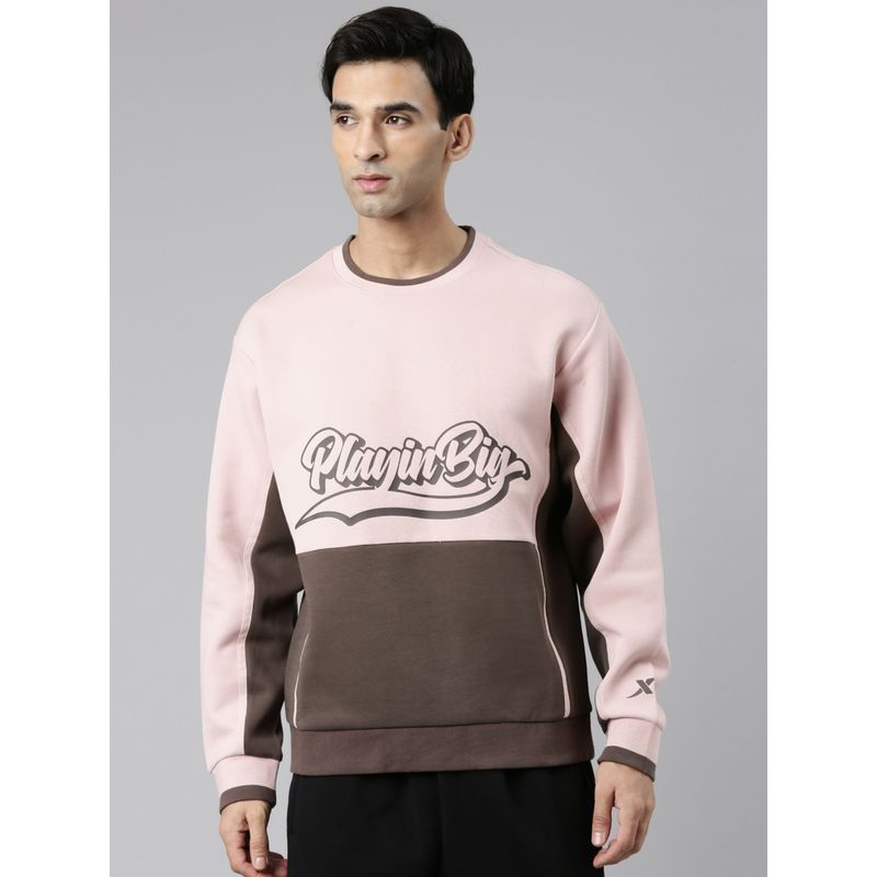 Xtep Pink Sweatshirt for Men (S)