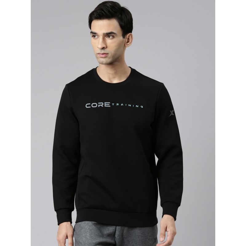 Xtep Black Sweatshirt for Men (S)