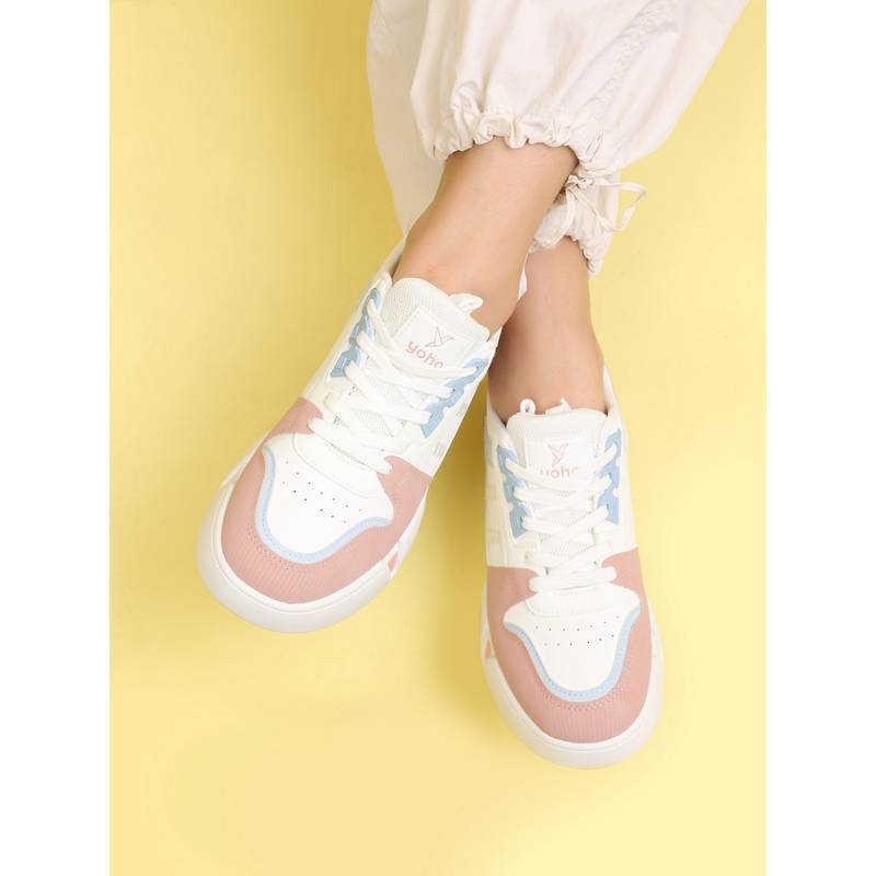 Yoho Pink Yoho Lane Sneakers for Women (UK 4)