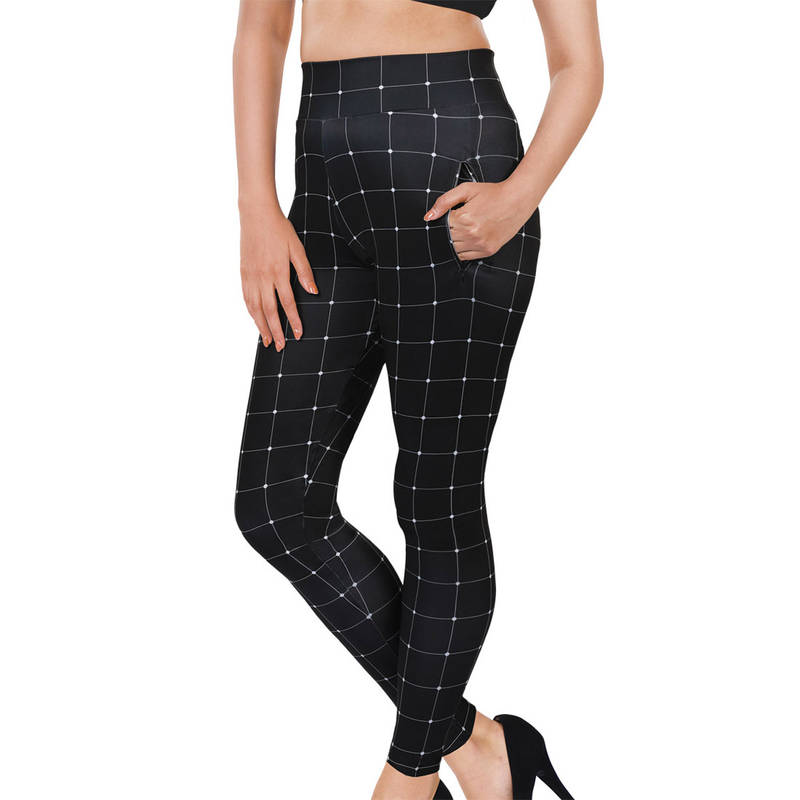 Dermawear DP-5019 Digitally Printed Active Pants - Black (L)
