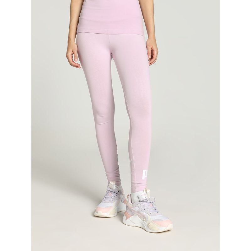 Puma Essentials Logo Women's Purple Tights (S)