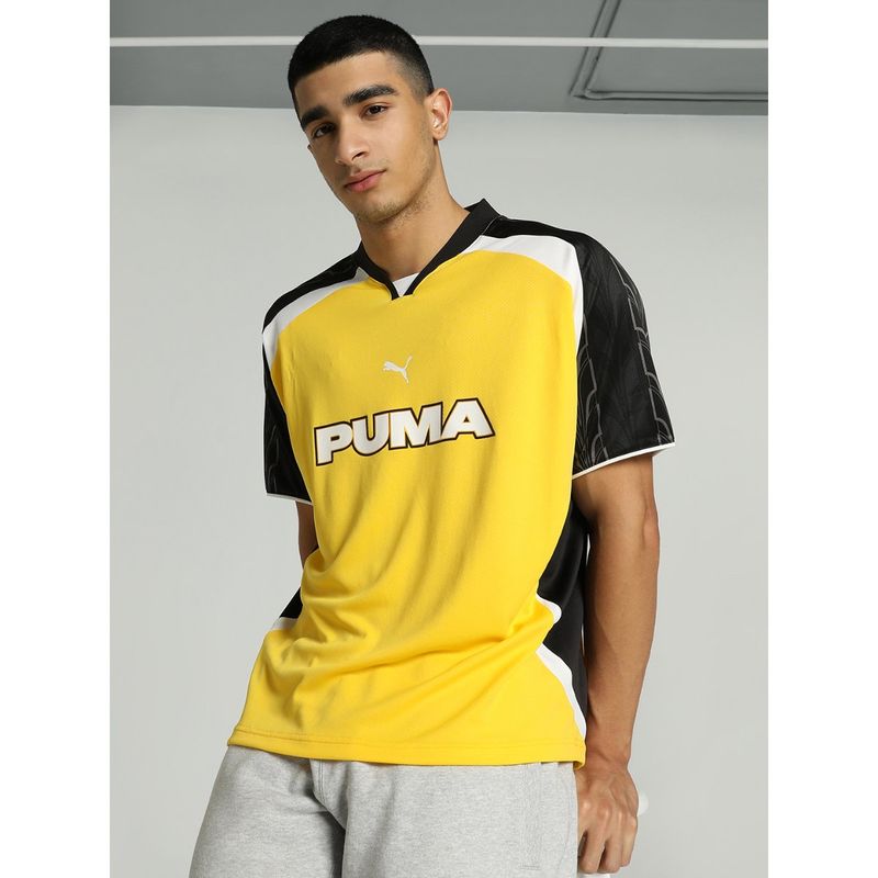 Puma FOOTBALL JERSEY Unisex Yellow T-Shirt (XS)