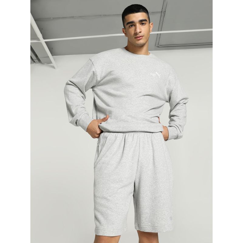 Puma Relaxed Sweat Mens Grey Track suits (Set of 2) (L)