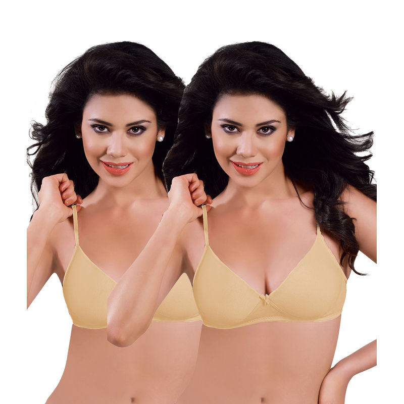 Sonari Forever women's T-Shirt Bra -Pack of 2 - Nude (32B)