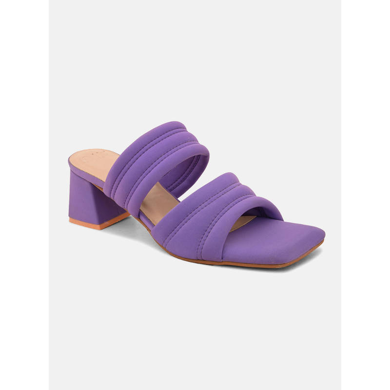 ALL TABS OPEN Women Purple Block Heels (EURO 35)