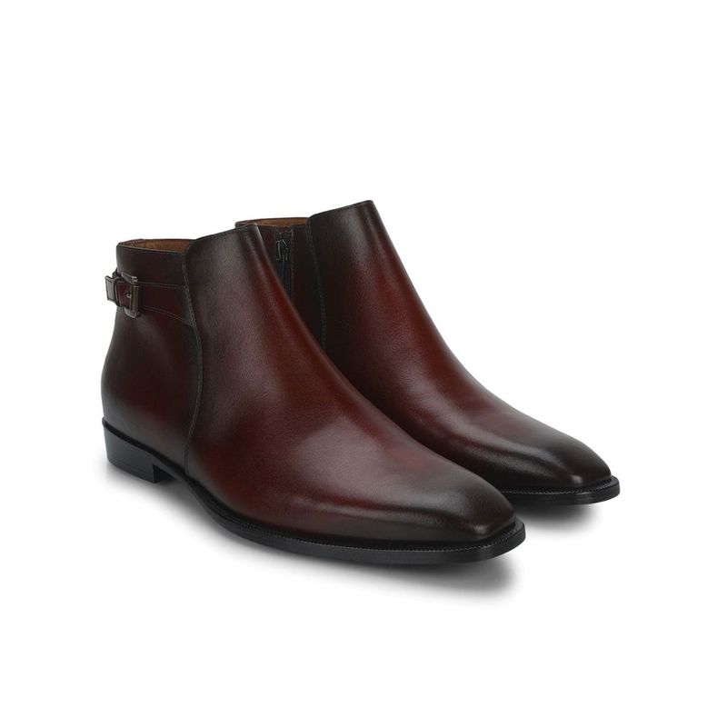 Saint G Red Leather Ankle Boots (EURO 41)