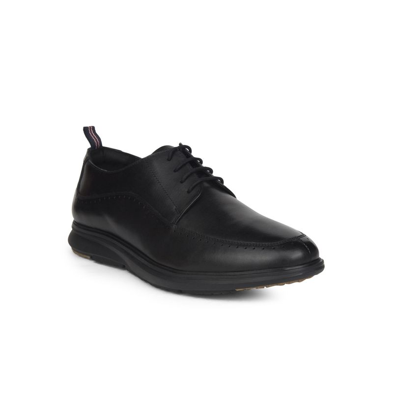 Hush Puppies Mens Black Derbies Shoes (UK 6)