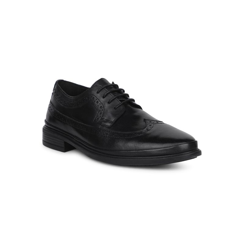 Hush Puppies Mens Black Brogues Shoes (UK 9)