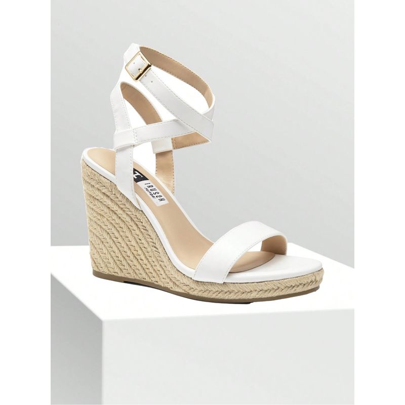 IRUSSH Crisp White Crisscross Wedges (EURO 35)
