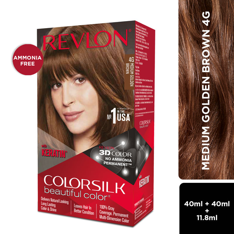 Revlon Colorsilk Hair Color - Medium Golden Brown 4G