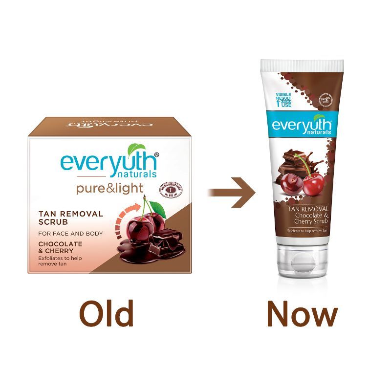 Everyuth Naturals Chocolate And Cherry Tan Removal Scrub