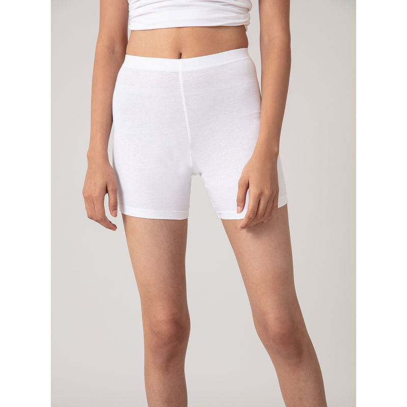 Nykd by Nykaa Women Shorties NYP083 White (XL)