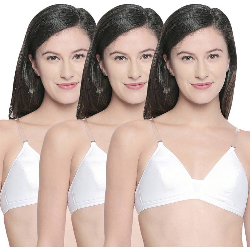 Bodycare Perfect Coverage Padded Bra-Pack Of 3 - White (36B)