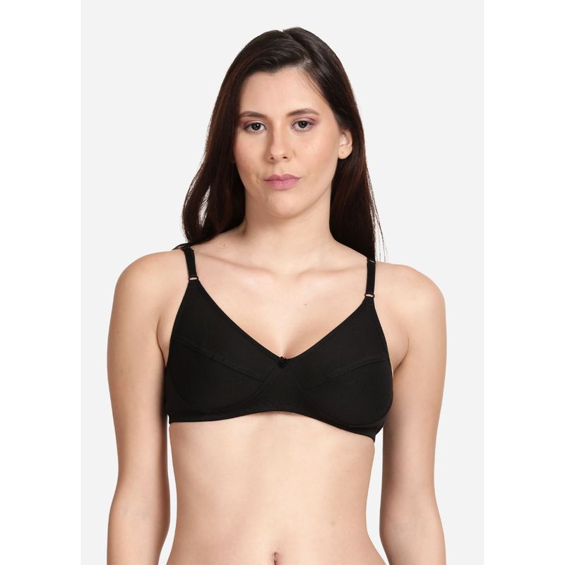 Shyaway Shyle Non Padded Seamed Everyday Bra Multicolor (Pack of 3) (32B)