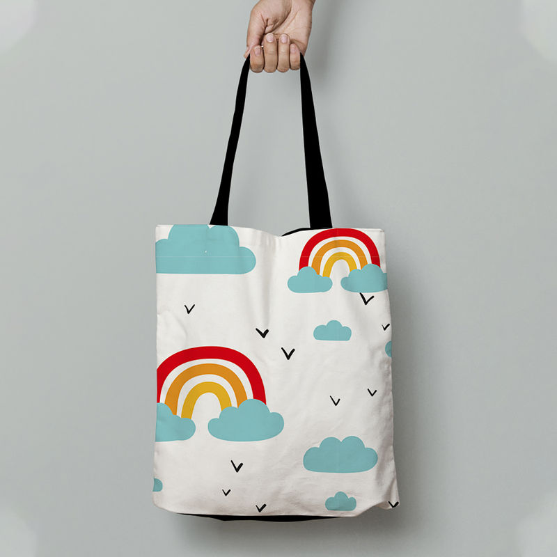 Rainbow shopper best sale bag