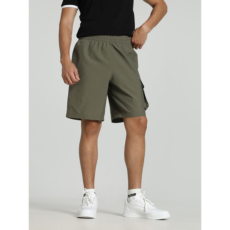 Puma No.1 Logo Woven 9 Cargo Men Green Shorts (L)
