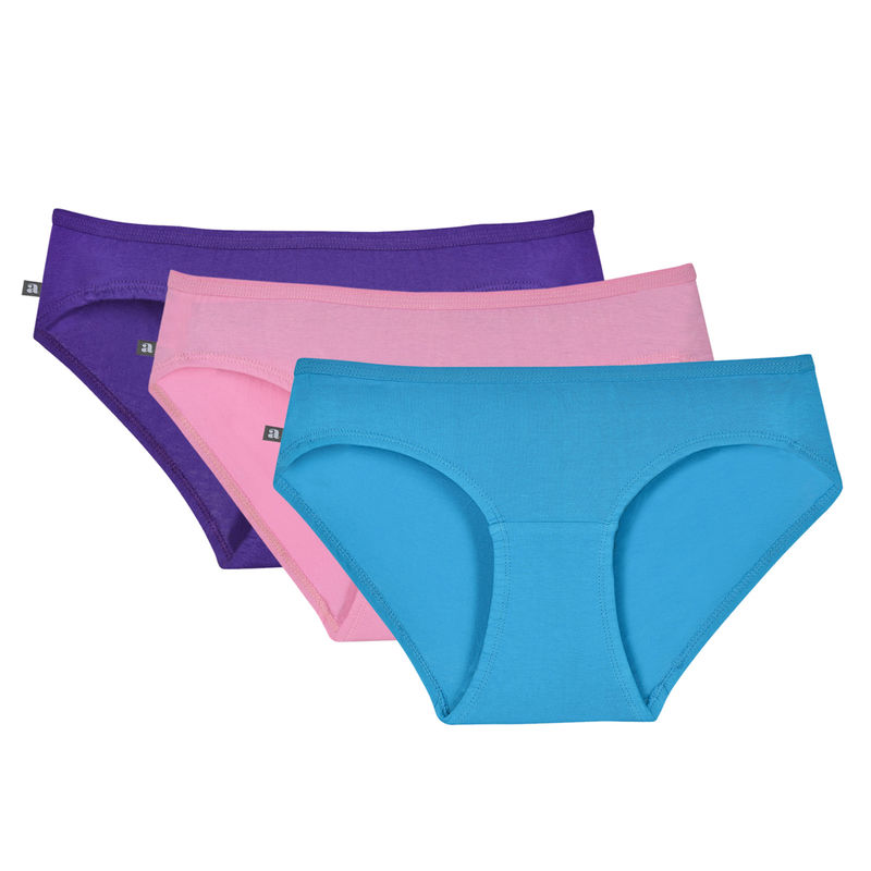 Adira Women's Cotton Panties Pack Of 3 - Multi-Color (XXXL)