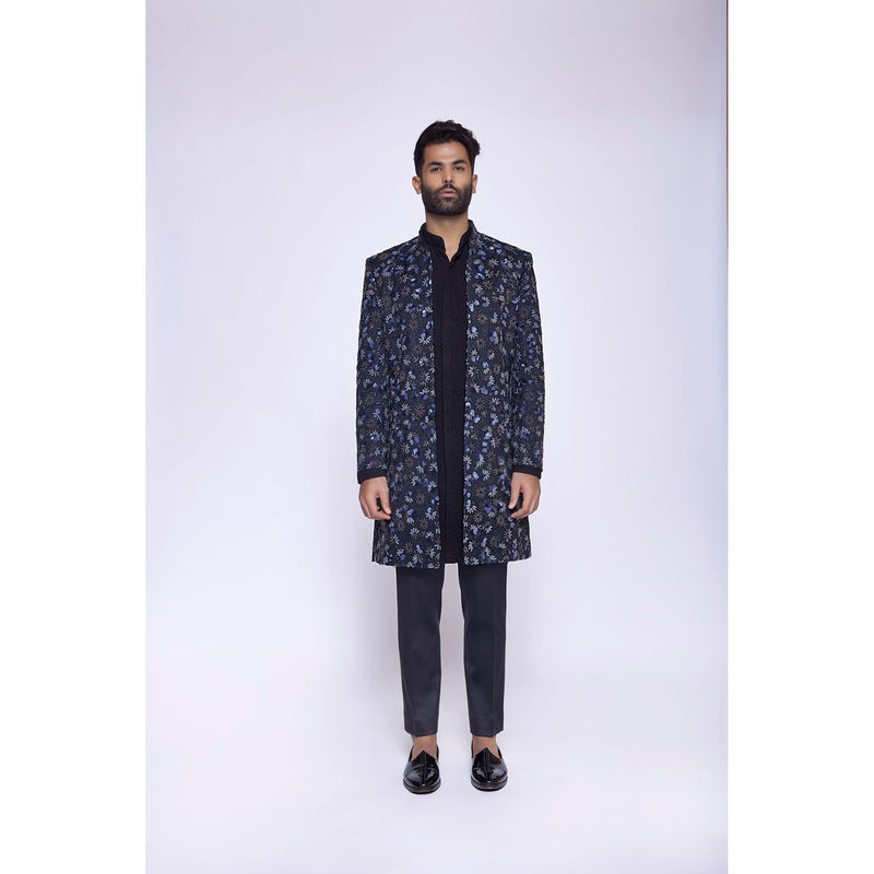 Arjun Kilachand Hand Embroidered Sherwani (Set of 3) (S)