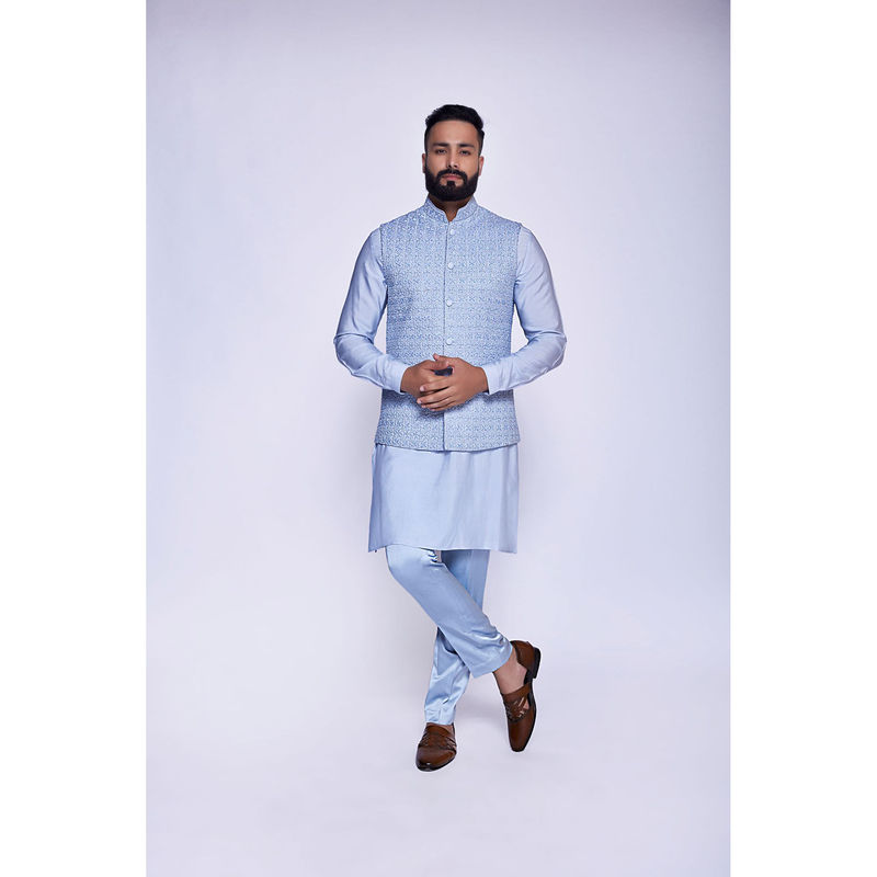 Arjun Kilachand Embroidered Bundi (Set of 3) (S)