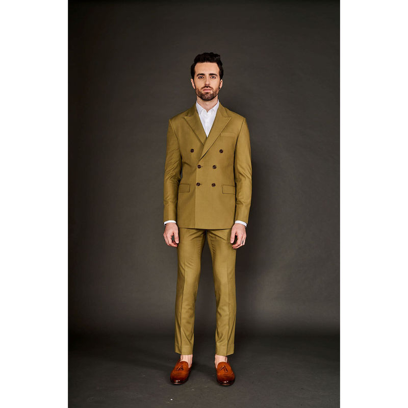 Arjun Kilachand Classic Double Breasted Suit (Set of 2) (S)