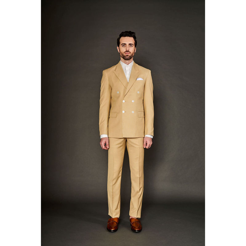 Arjun Kilachand Double Breasted Suit (Set of 2) (S)