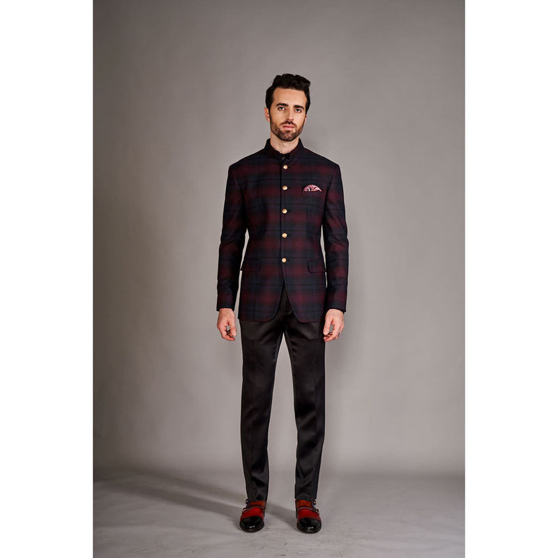 Arjun Kilachand Classic Bandgala Suit (Set of 2) (S)