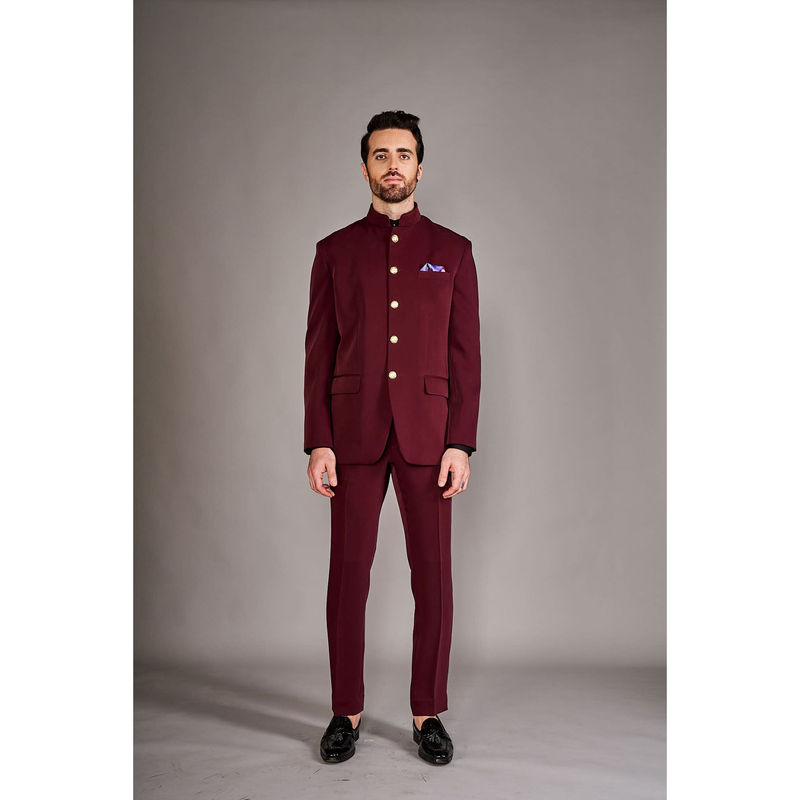 Arjun Kilachand Classic Bandgala Suit (Set of 2) (S)